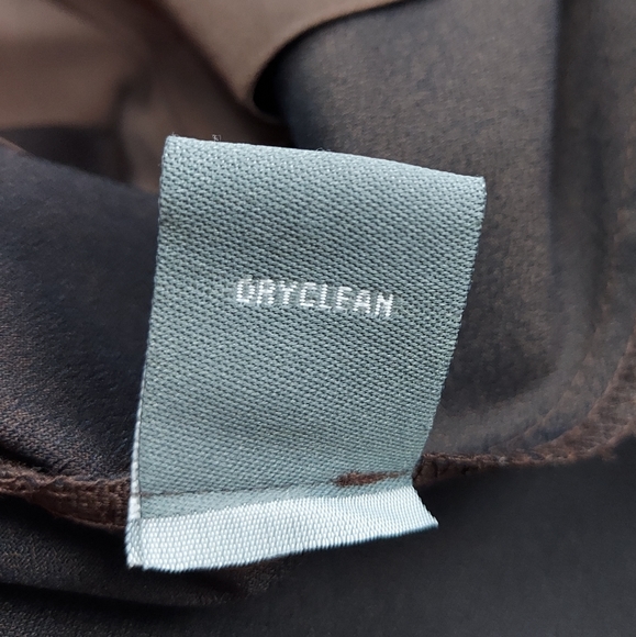 Donna Ricco Brown Sleeveless V Neck Back Zipper Empire Waist Dress Size 10 - Picture 13 of 14